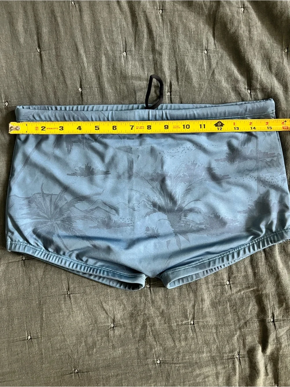 Men's Blue Swim Trunks - Stylish Short Swimwear made in Brazil size:S